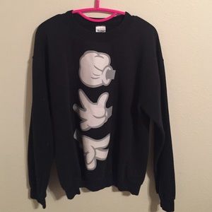 black crew neck