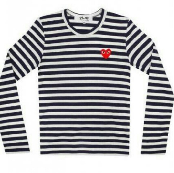 Comme Des Garcons Play Little Red Heart Long Sleev