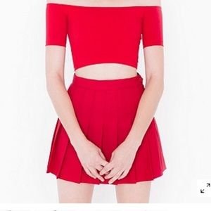 American Apparel tennis skirt (red)