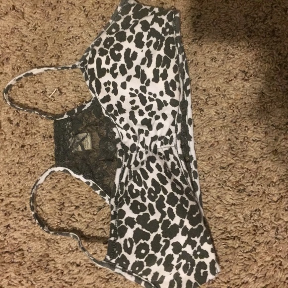 Cheetah lace bralette