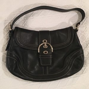 Coach black shoulder bag