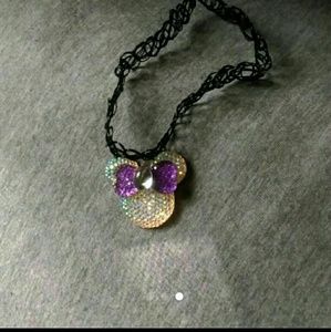 Sparkly Minnie mouse choker