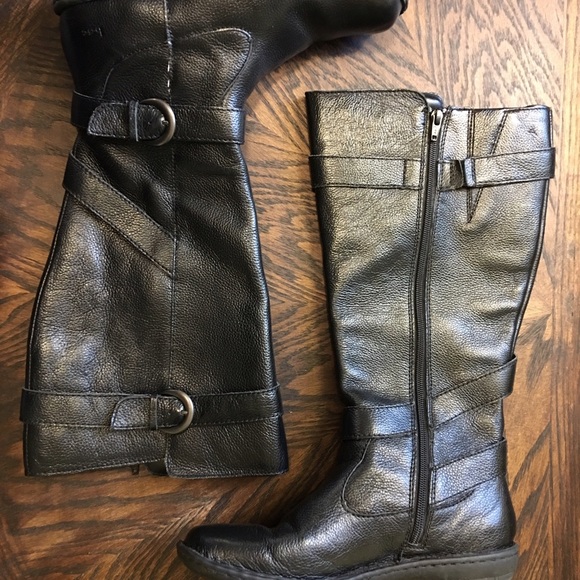 Born Boots Tall Black Wide Calf