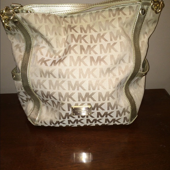 Michael Kors Gold Shoulder Bag
