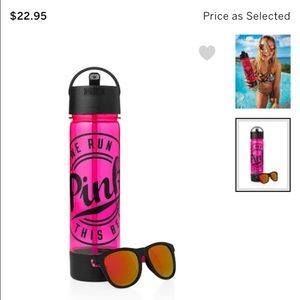 ❌SOLD ON EBAY❌ VS PINK Water Bottle & Sunglasses
