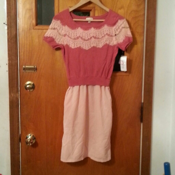 Maison Jules Lace Overlay Sweater Dress