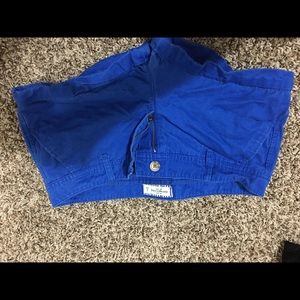 Blue A&F shorts