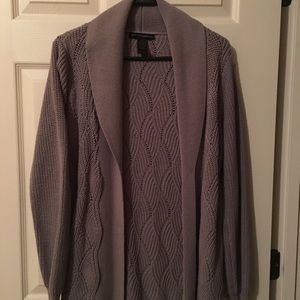*** ON HOLD *** Gray Decorative Weave Sweater
