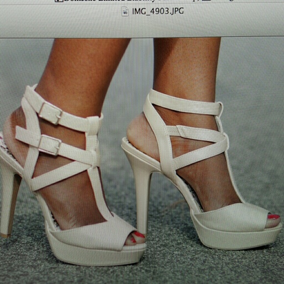 Charlotte Russe Pleather Sandal Heels