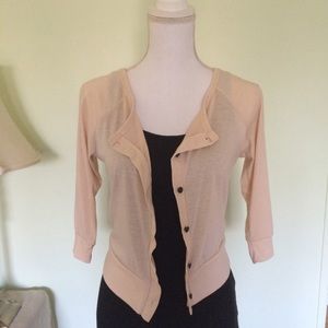 Charlotte Russe blush pink shrug cardigan