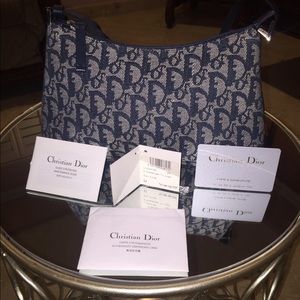 Authentic Christian Dior denim bag