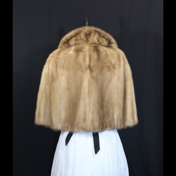 💕beautiful EMBA real mink bolero cape coat ~ 💕 - Picture 3 of 4