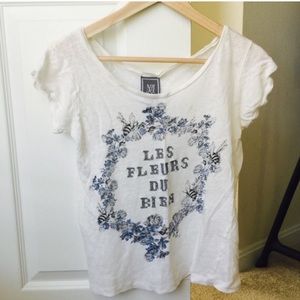 Mango Sheer Linen Tee