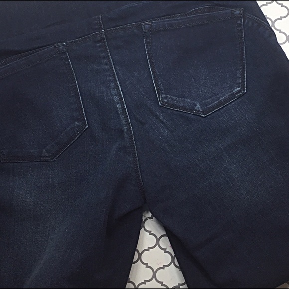 Darker Blue Sculpted Jean Leggings - Picture 4 of 4