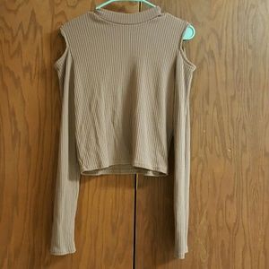 Light brown/tan crop top