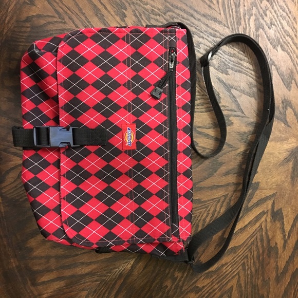 Dickies Crossbody red plaid purse.
