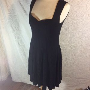 ASOS Black Sweetheart Jersey Skater Dress 12