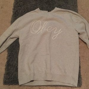 Grey obey sweatshirt