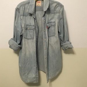 Levis men's denim shirt