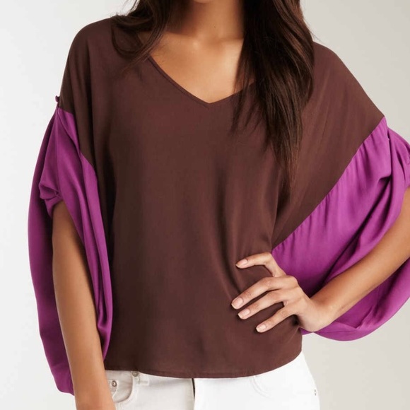 Vava Blouse Purple Brwn reduced price