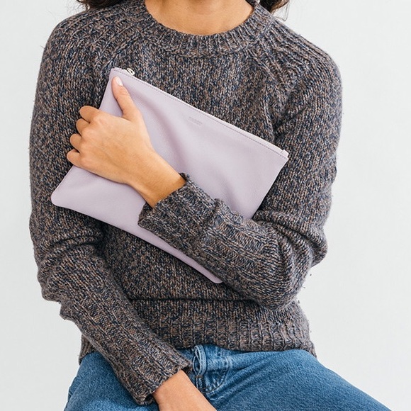 Baggu Medium Flat Pouch — Lavender