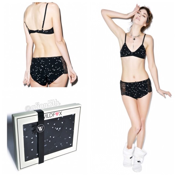 Wildfox Wildhearts Bra and Short Sleep Set - Picture 3 of 4