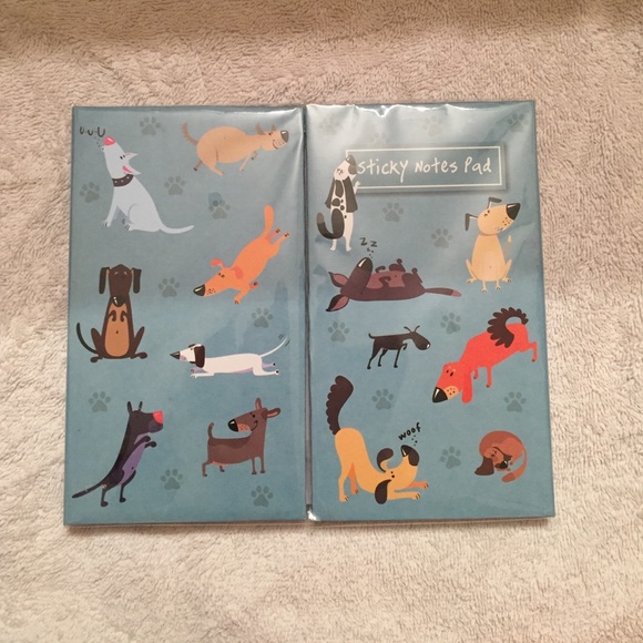 Dog sticky notes pad