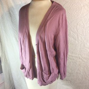 Gap XL Combed Cotton Sweater cardigan with pockets