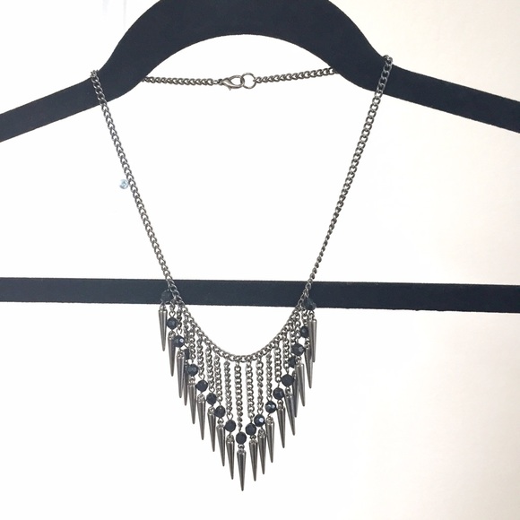 ASOS Jewelry - NEW ASOS pewter spike statement necklace ASOS Jewelry - NEW ASOS pewter spike statement necklace