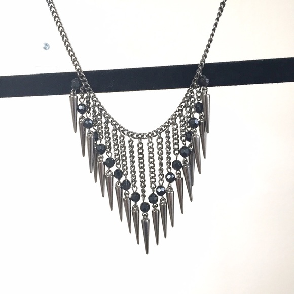 ASOS Jewelry - NEW ASOS pewter spike statement necklace ASOS Jewelry - NEW ASOS pewter spike statement necklace