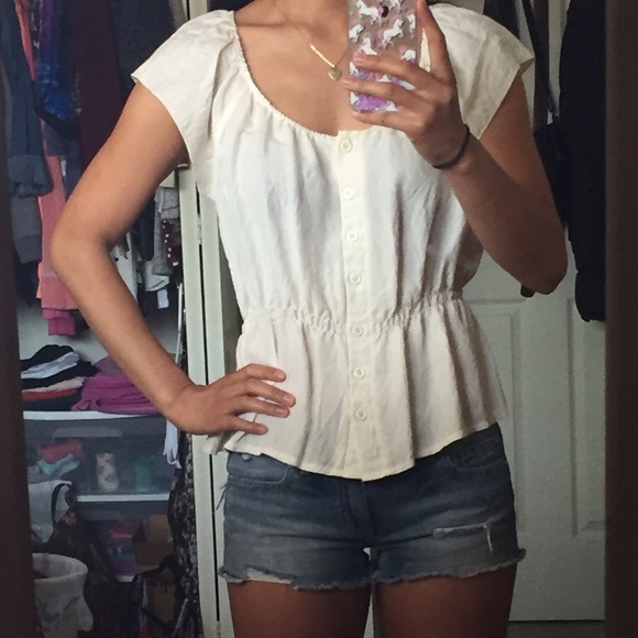 Girly buttoned down top