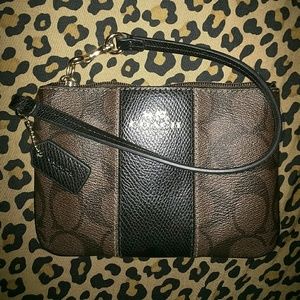 Coach Signature wristlet