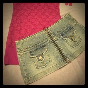Blue Asphalt denim skirt!