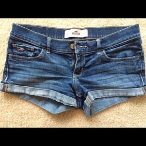 Hollister cuffed denim shorts