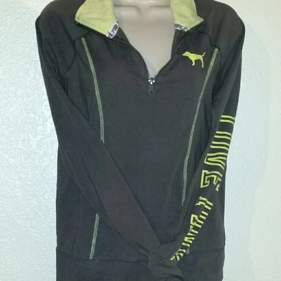 victoria secret pink ultimate half zip