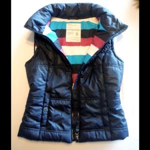 Blue Aeropostale XS Vest with Detachable Hood