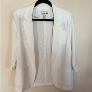 F21 white blazer never worn! NWOT