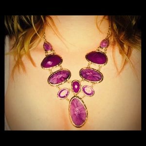 Purple gem DKNY necklace