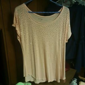 Size Large Peach Semi Fancy Tee