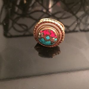 Beautiful ring with stone engravings.