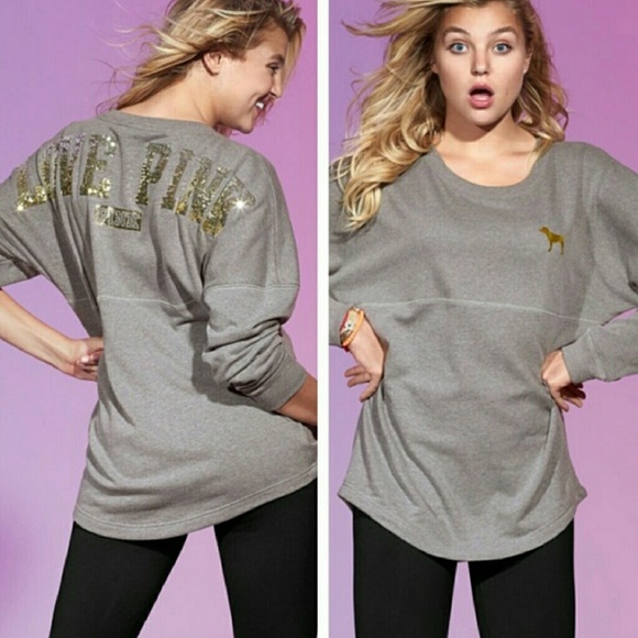 PINK Victoria's Secret Tops - VS Pink Bling Crew ▪Trade @kaitlynpitt ▪