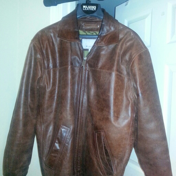 Wilson mens leather jacket
