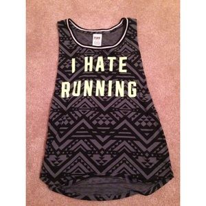 Pink tank top! Fun Aztec print with neon.