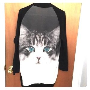 Forever 21 cat cardigan