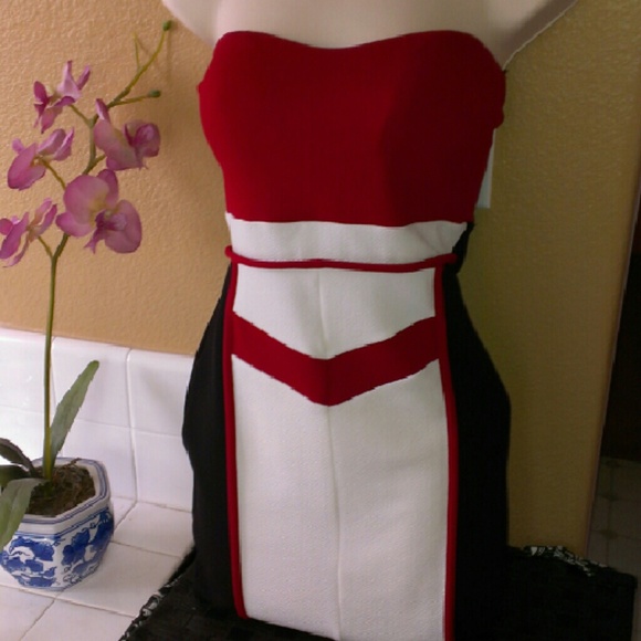 Color block mini dress