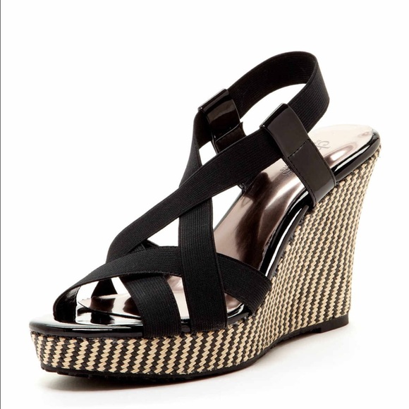 Charles by Charles David Black wedge sandalREDUCED