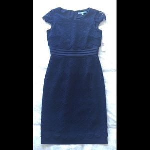Antonio Melani NWT Navy Blue Lace Dress Sz 2