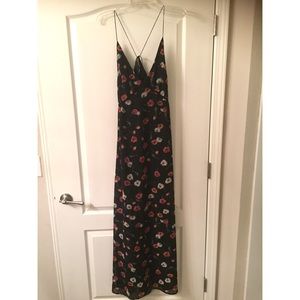 Floral backless maxi dress🌸