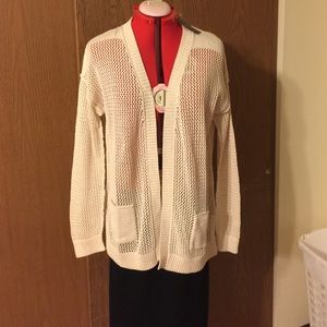 Matilda Jane Cream Cardigan L NWT