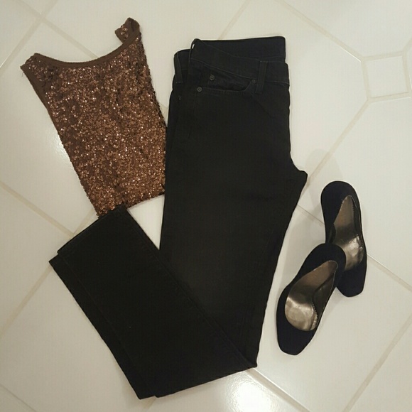 7 For All Mankind 'Roxanne' Black Jeans